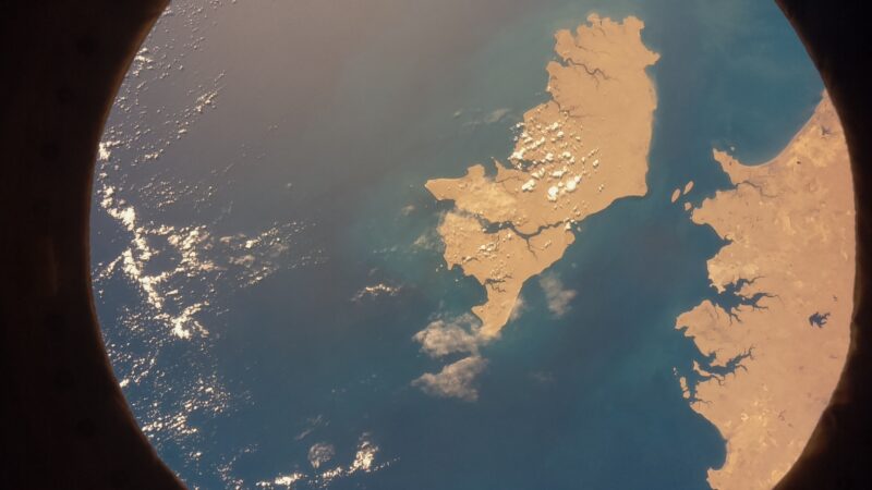 The Tiwi Islands off the coast of Northern Australia shown from space by an Astro Pi computer on the International Space Station