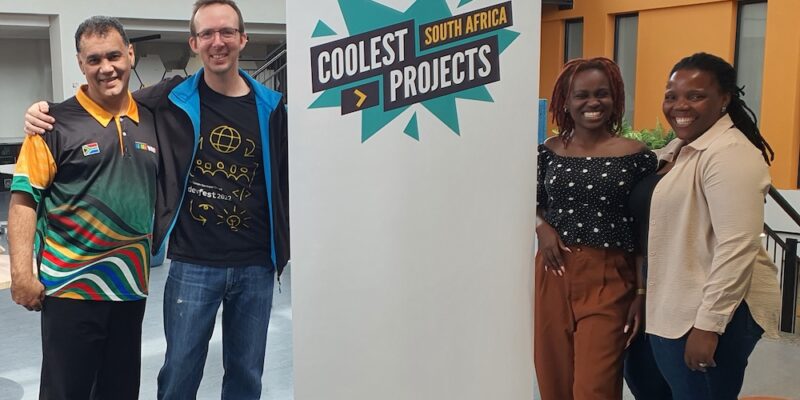 A group of educators at the Coolest Projects South Africa event.