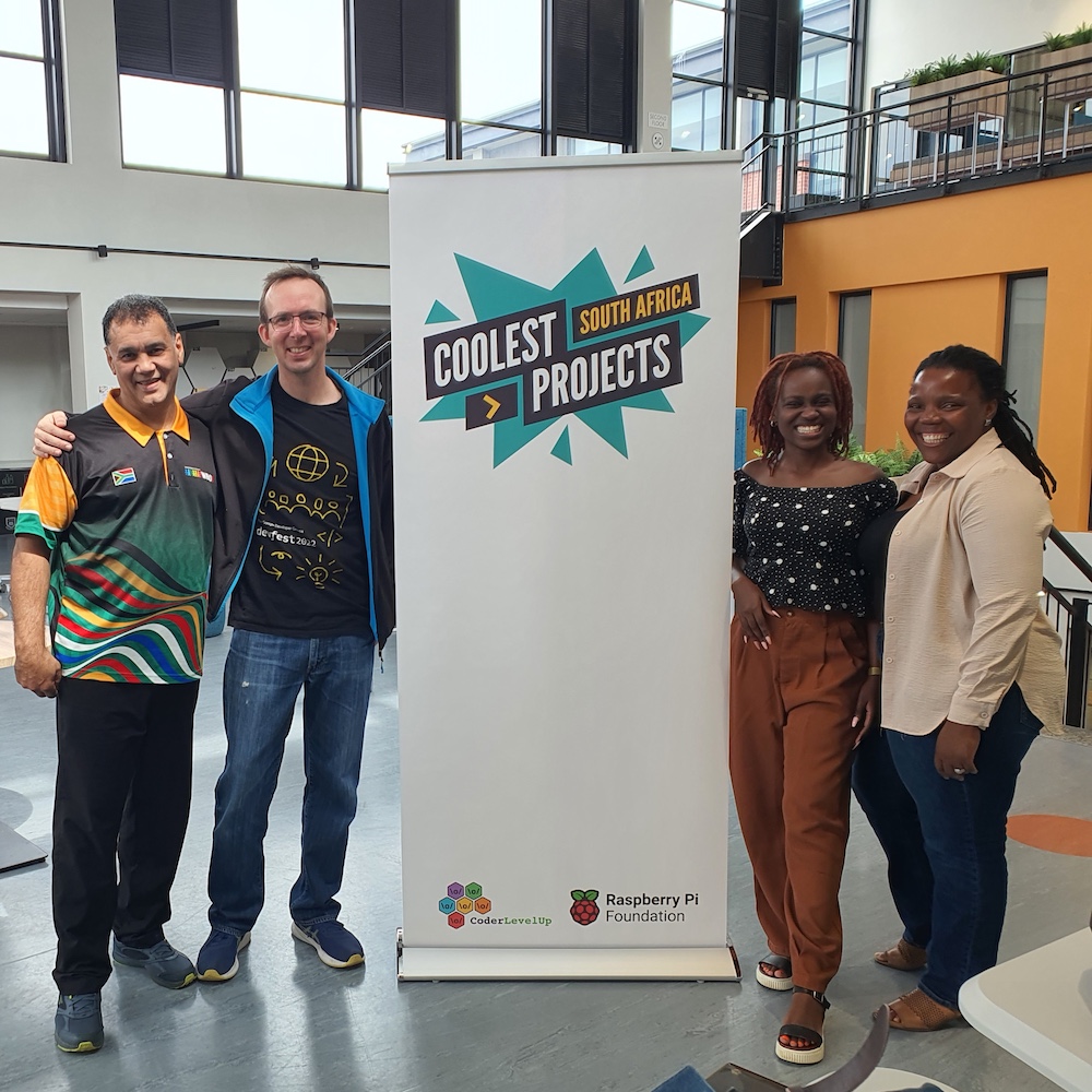 A group of educators at the Coolest Projects South Africa event. 