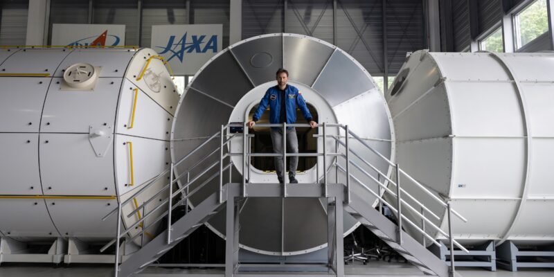 Sławosz Uznański at the European Space Agency.