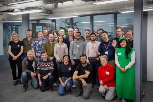 Group photo featuring computer science teachers and colleagues from the Raspberry PI Foundation.