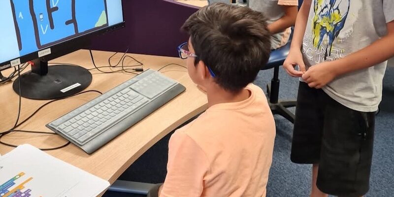 Students in a Code Club.