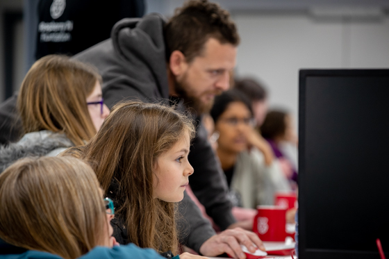 Learners at a Code Club.