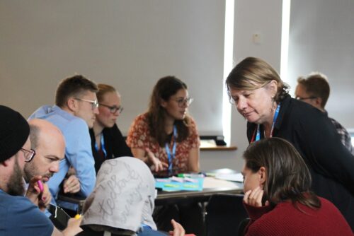 A group of educators at a workshop.