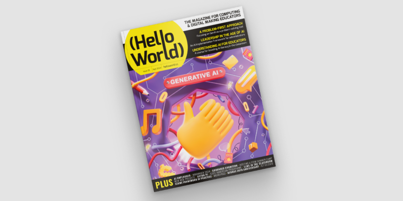 Digital image of a copy of Hello World magazine, issue 25.