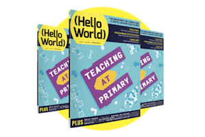 Three copies of Hello World Issue 21