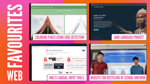 The favourites in the web category for Coolest Projects 2024.